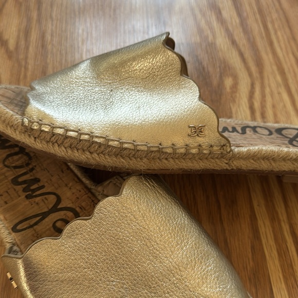 Sam Edelman Gold Slide Sandals - Picture 3 of 4